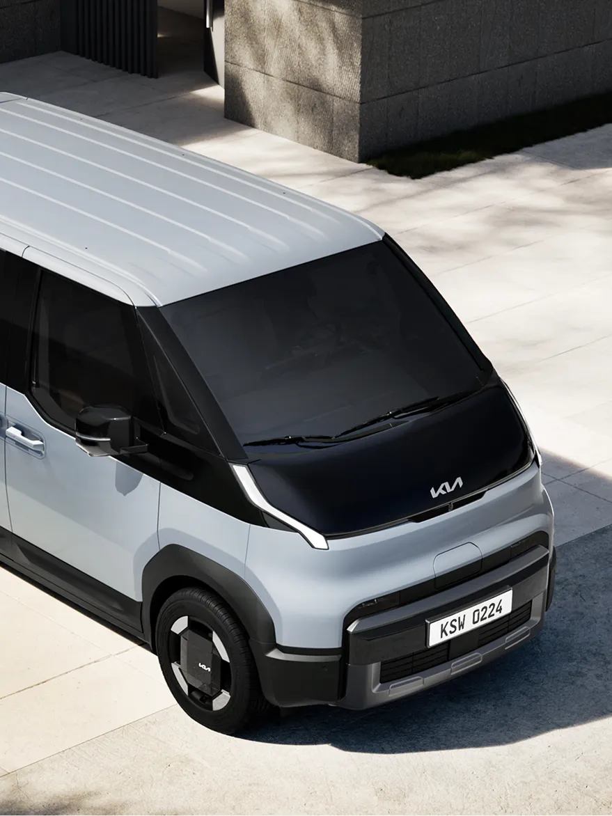 Image showing an aerial view of the Kia PV5