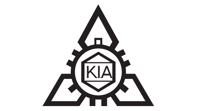 Early triangular Kia emblem logo used from 1944 to 1964