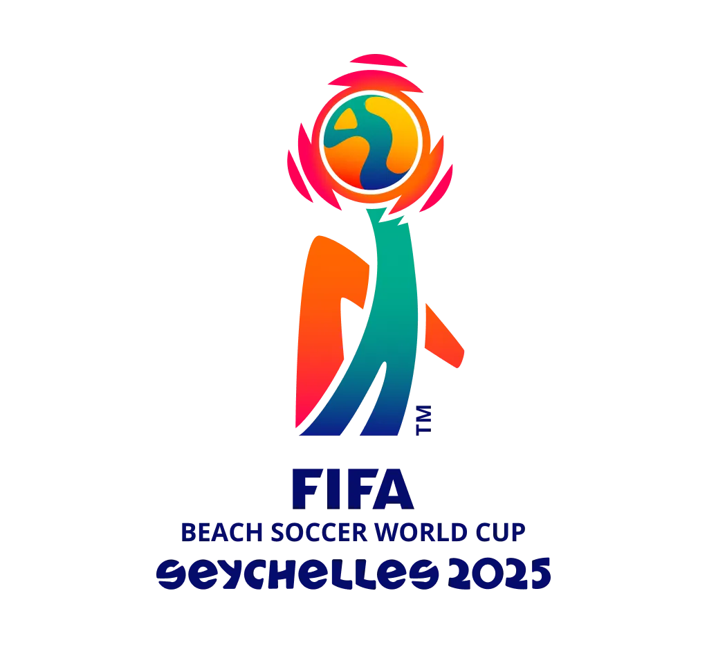 Official logo of FIFA Beach Soccer World Cup Seychelles 2025