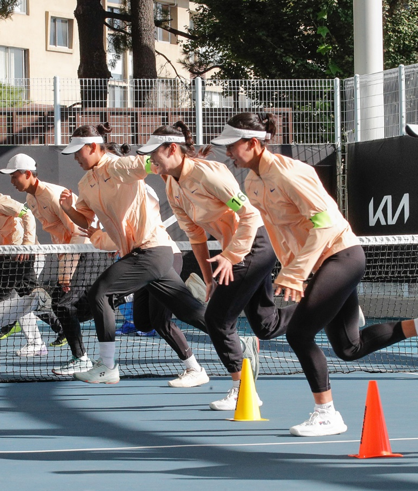 Young players training in Rafael Nadal’s talent development program