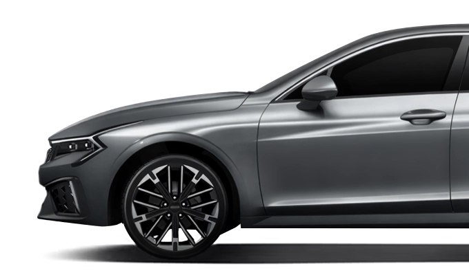 Side exterior view of the Kia K5