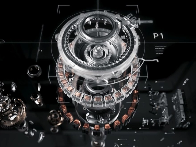Internal structure of the TMED-II hybrid system electric drivetrain