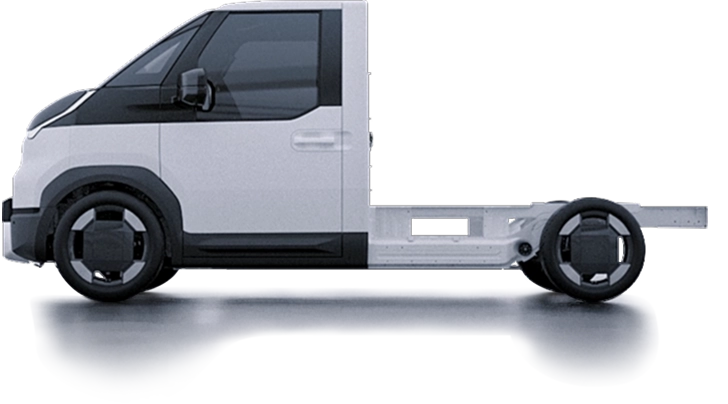 Image showing the chassis and body structure of a vehicle based on the platform