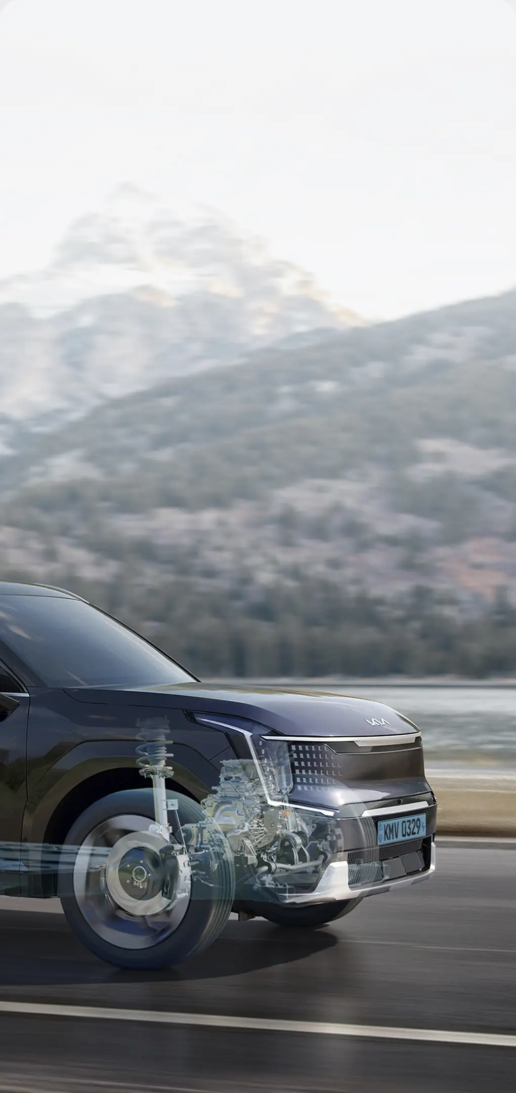 Driving image of an electric vehicle based on the E-GMP platform