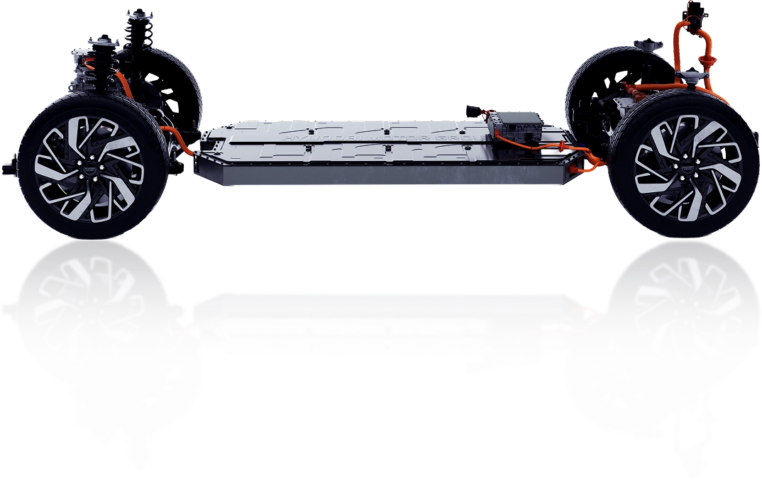 Image showing the E-GMP electric vehicle platform chassis structure