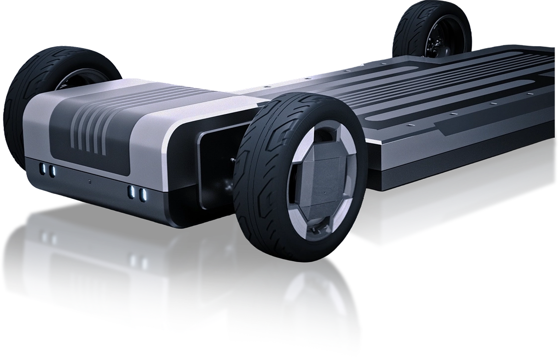 Image showing the E-GMP battery module and EV platform structure