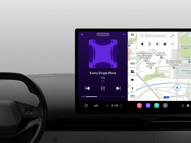 Image showing the vehicle infotainment system display