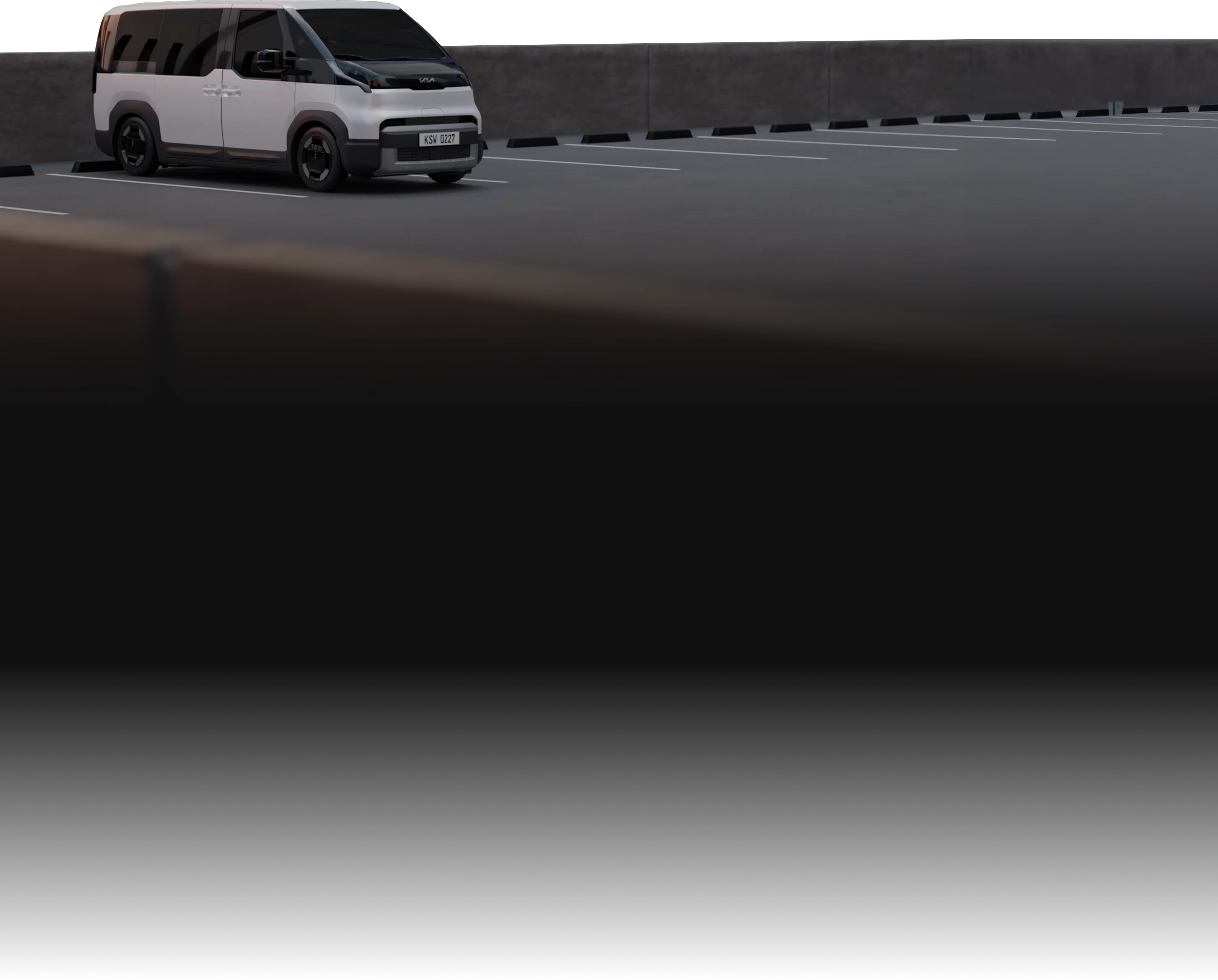 Image showing the Kia PV5 vehicle driving