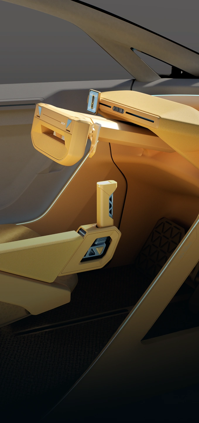 Kia Vision Meta Turismo concept car driver interface and control area image