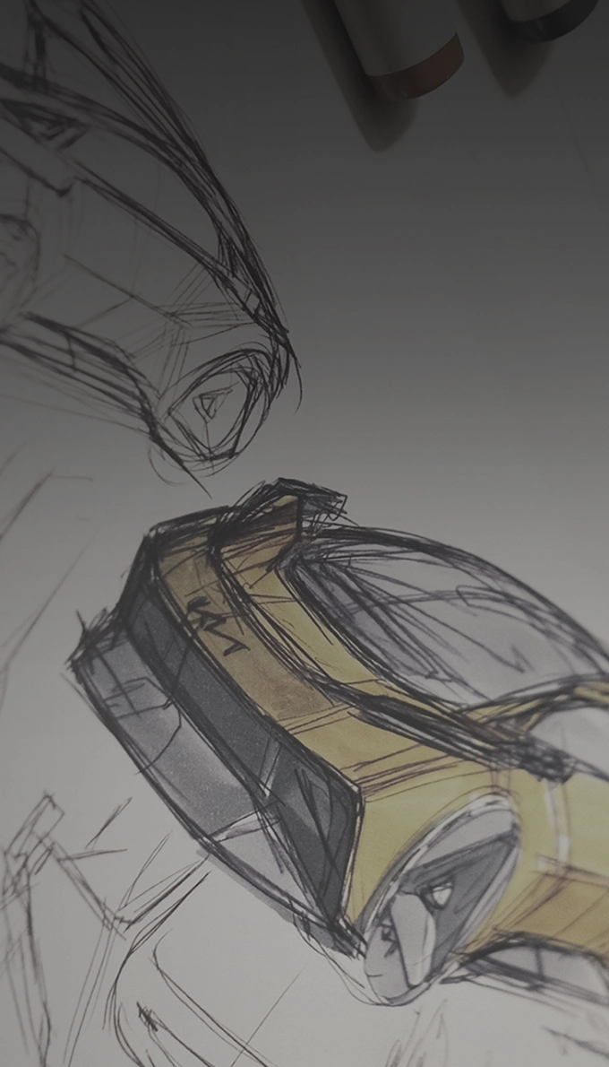 Image of Kia Vision Meta Turismo concept car design sketches