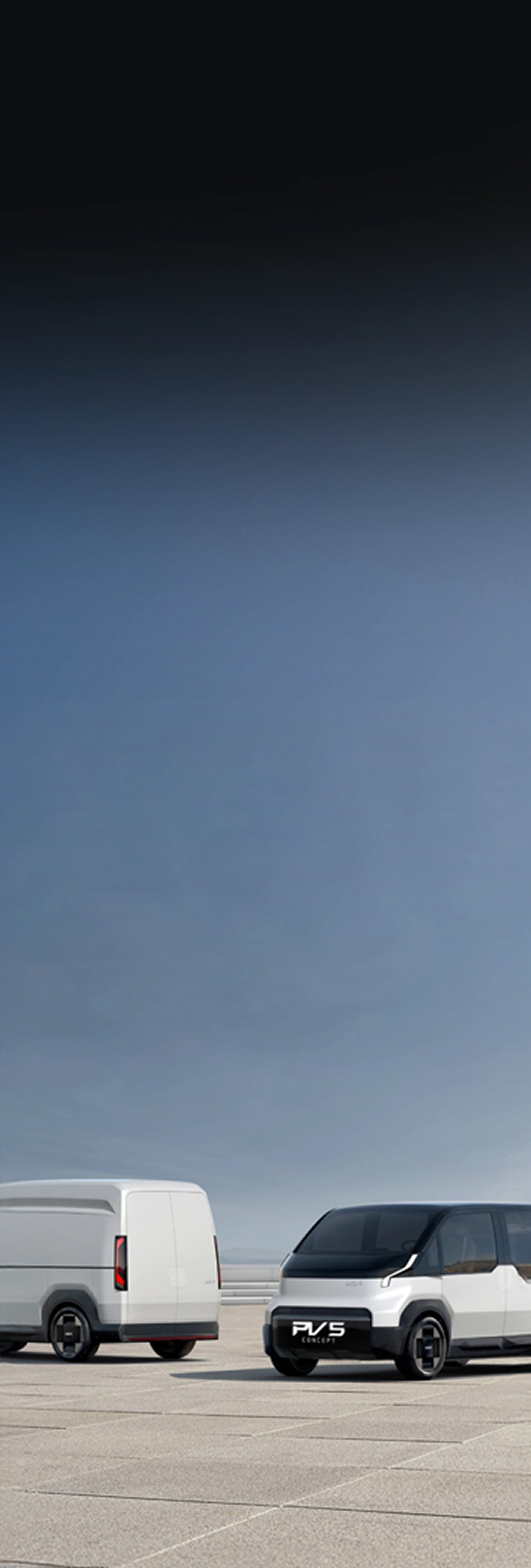 Image showing the Kia PBV lineup including PV5, PV7 and PV9