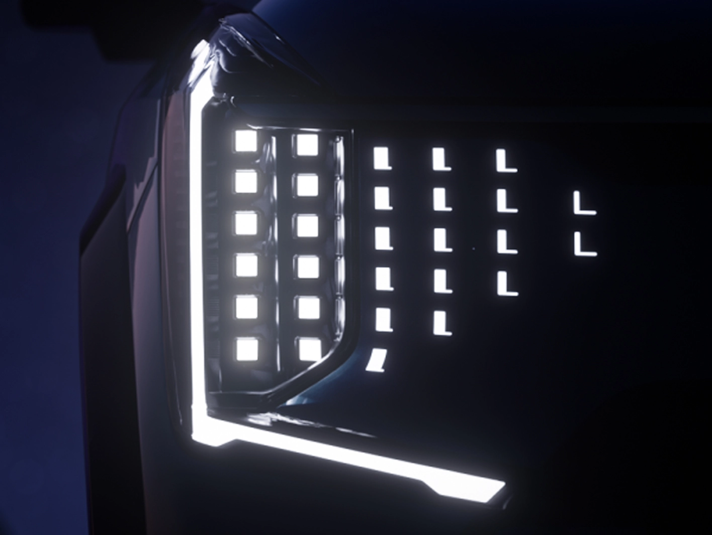 Detailed image of Kia's Star Map Signature Lighting