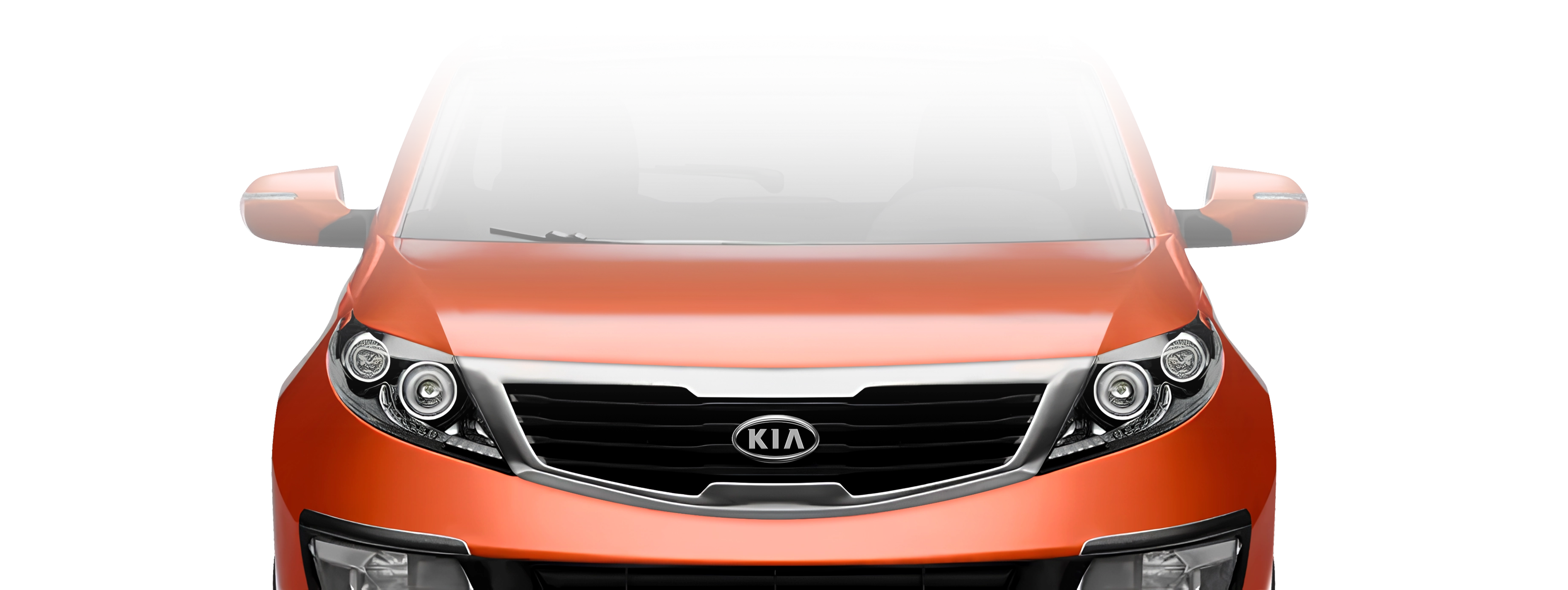 Front exterior view of the third-generation Kia Sportage