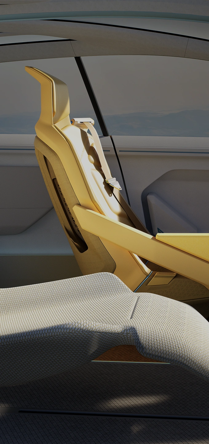Kia Vision Meta Turismo concept car interior seat structure image