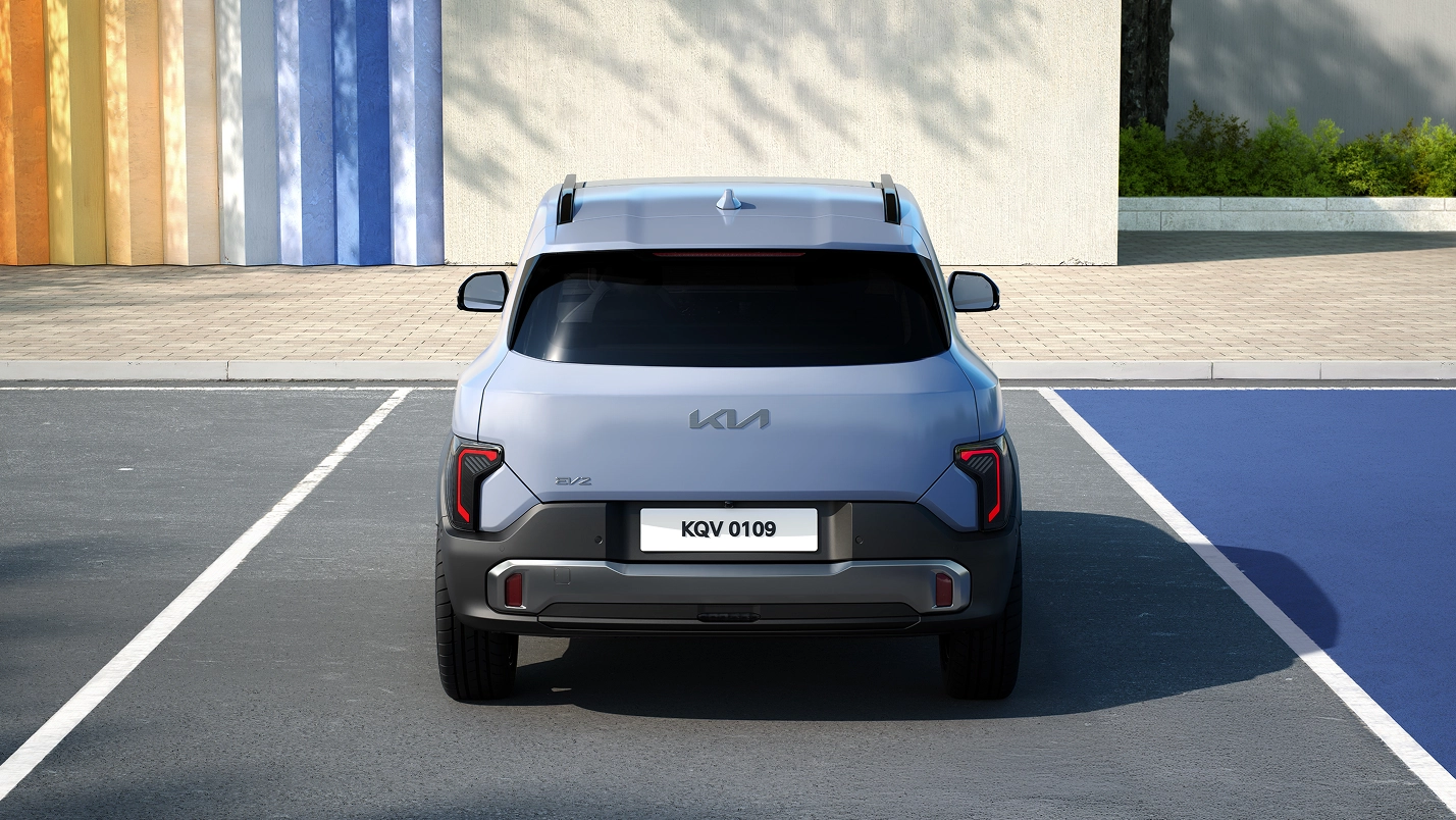 Rear view image of Kia EV2