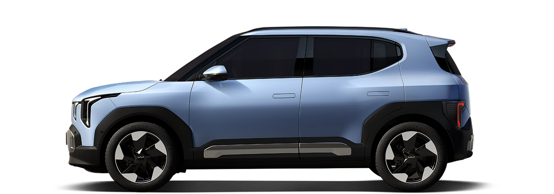 Side profile image of Kia EV2