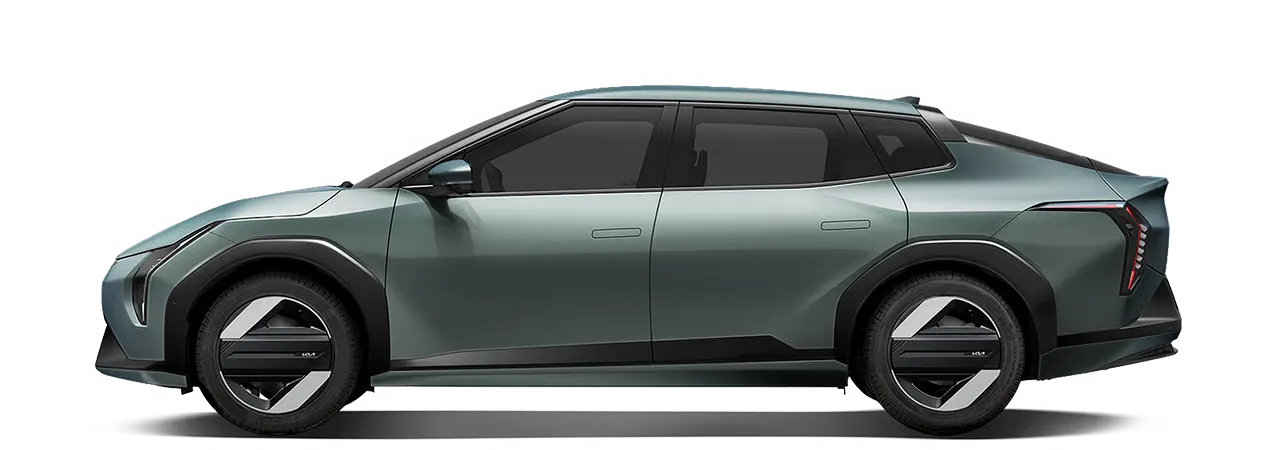 Side profile image of Kia EV4